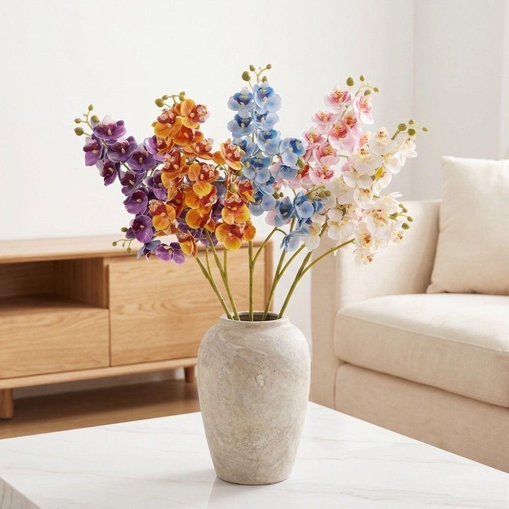 21 Heads Artificial Phalaenopsis Branches Real Touch Simulation Plant Wedding Home