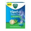 VapoRub SteamPods 4 Capsules Pack Of 1 For Steam Inhalation Quick Relief Blocked Nose Sinus Cough Headache