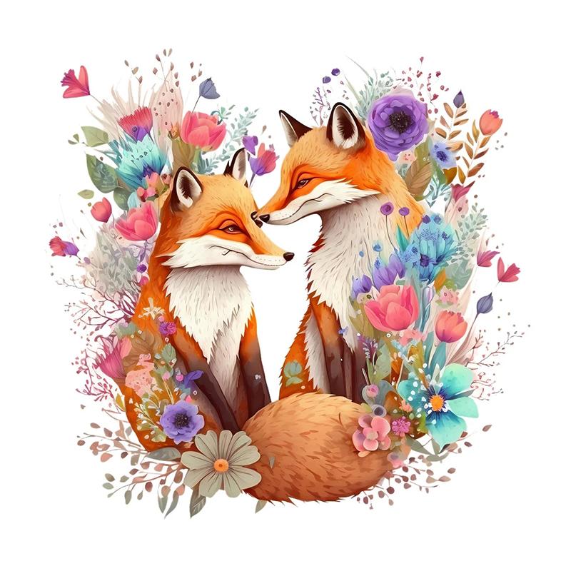 C188 #Симпатичная наклейка на стену с лисой, фон для детской комнаты, украшение для дома, настенная роспись, обои для гостиной, забавная наклейка