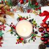 Рождественский подсвечник ручной работы, украшение для дня рождения, двери, юбилея, стильный А
