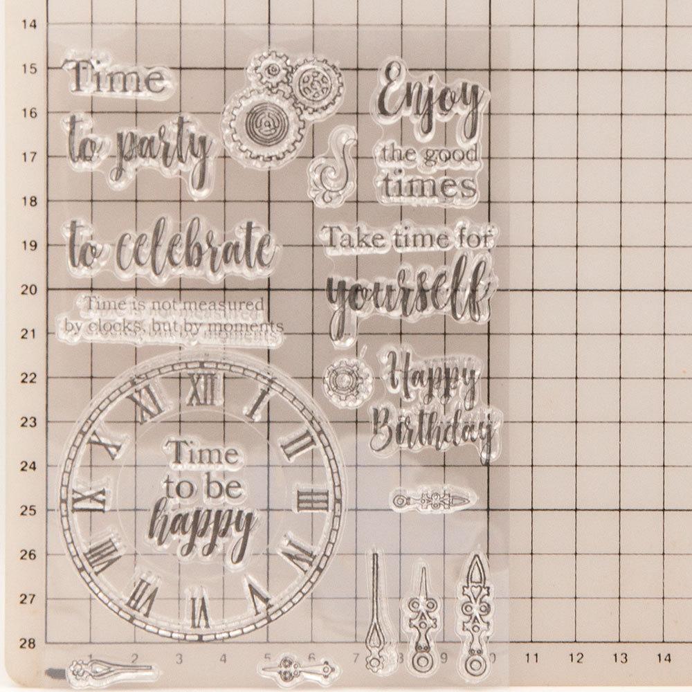 Christmas Birthday Greeting Transparent Silicone Clear Stamps DIY Scrapbooking Album Paper Card Best Wishes Word Letter