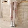 Pearl Decorated Women's Flower Stockings Elegant Style Sheer Pantyhose  Lolita Party