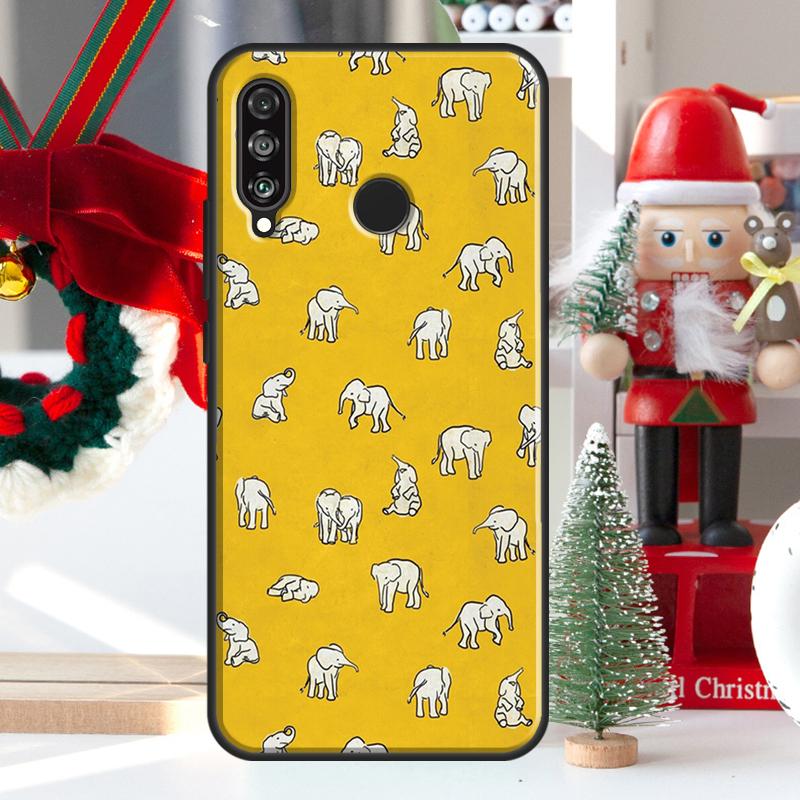 Cute Baby Elephant For Huawei Nova 5T 9 10 SE 7i 8i 11i 12i Y73 Y72 Y61 Y91 Y60 Y70 Y90 P20 P40 P30 Lite Case