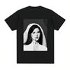 Футболка с принтом Lana Del Rey Унисекс Крутая Хип-Хоп Ретро Футболка Летняя Повседневная Свободного кроя Уличная одежда винтажная футболка