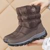 Ботинки Снежные Ботинки Женские Платформа Мода Водонепроницаемые Средний Высокий Платформа Botas Зимние Девушки