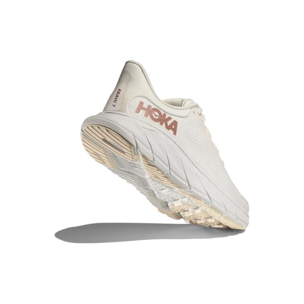 HOKA Arahi 7 Blanc De Blanc Розовое золото Женские кроссовки Белые 1147851-BSG