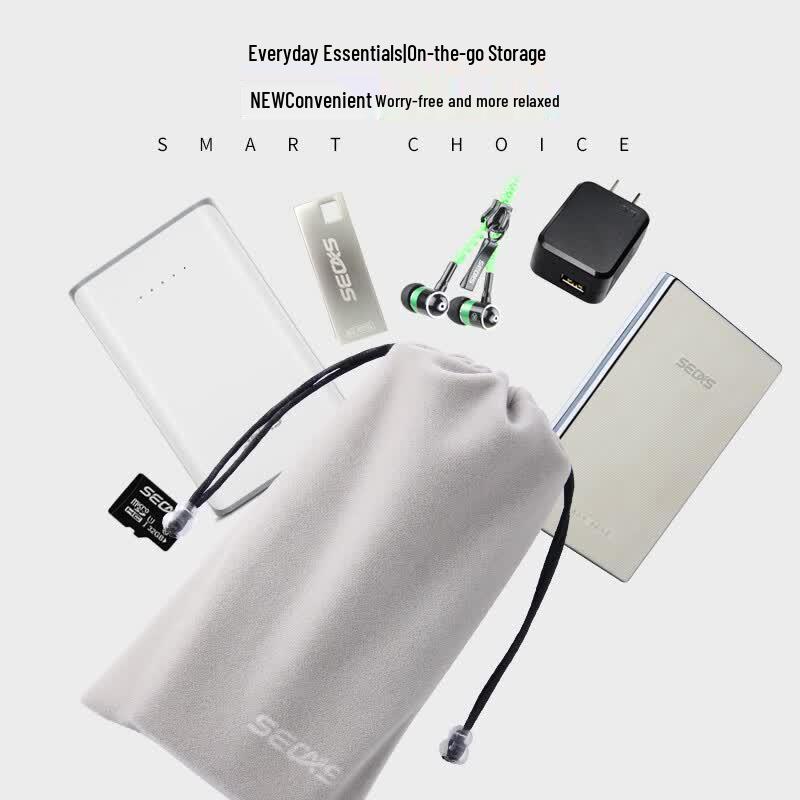 Фланелевый чехол для хранения Power Bank и аксессуаров
