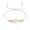 Women Shell Bracelet Starfish Pendant Braided Adjustable Tassel Beads Bohemian Style Vacation Beach Bracelet Lady Jewelry