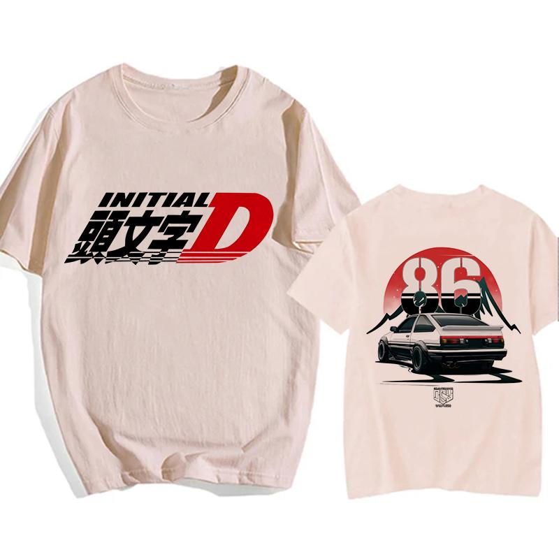 Redsuns Мультяшные Готические Топы Японское Аниме Initial D Европейский Размер Футболка AE86 Забавная Харадзюку Манга Футболка Мужская Графическая Футболка Мужская