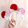 Cute Korean Sheep Ear Wash Face Hair Hoop Plush Lamb Headband Hair Accessories