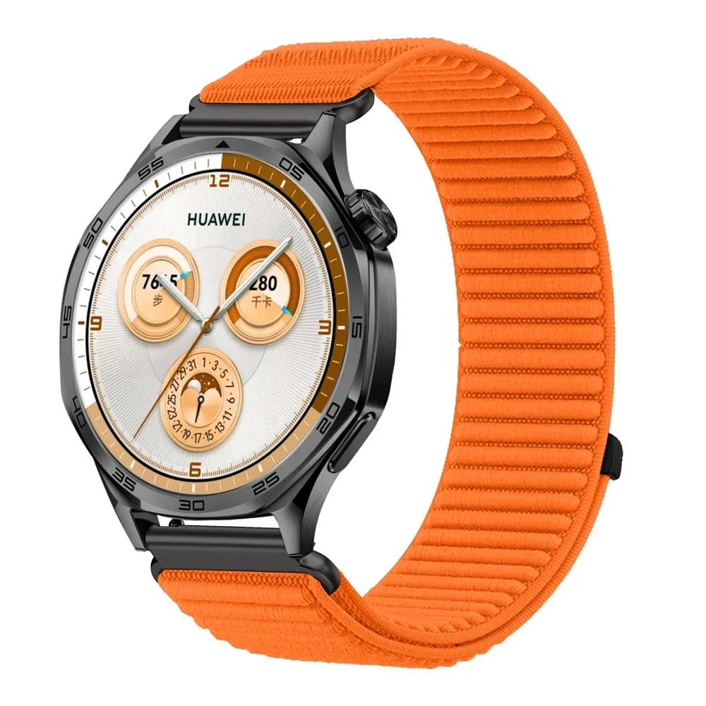 20 мм 22 мм ремешок для часов для Samsung Galaxy Watch 7/FE/5/pro/6/4/Classic спортивный нейлоновый петлевой браслет для Huawei Watch GT/5/4/3 pro 2 ремешок