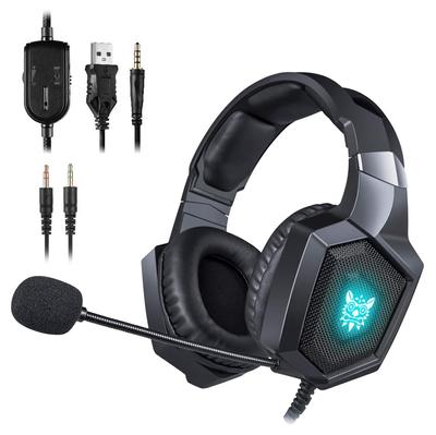 Игровая гарнитура K8 — игровая гарнитура для PS4, новой Xbox One, стереонаушники с накладными наушниками и микрофоном с функцией шумоподавления для ПК, Mac, ноутбука