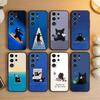 Черный причудливый кот Чехол для телефона для Samsung S26, S25, S24, S23, S22, S21, S20, Plus, Fe, Lite, Другие Черная крышка