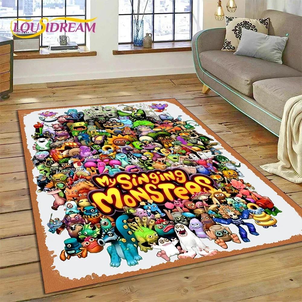 3D игра My Singing Monsters мультяшный ковер для спальни гостиной домашний диван украшение, детская игра большой декор напольный коврик
