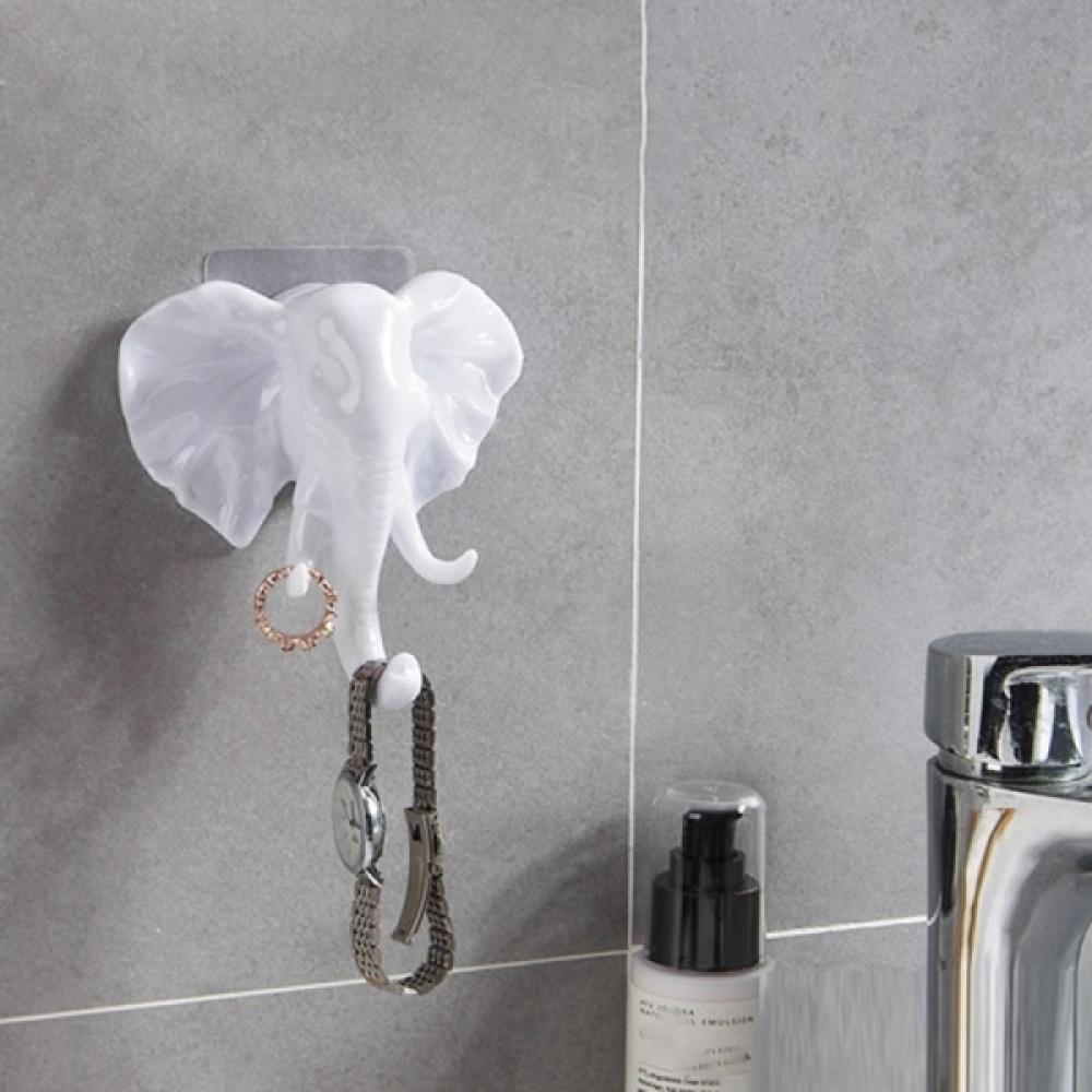 1 шт. настенный крючок с головой слона, шляпа, сумка, вешалка для пальто, домашние кухонные крючки для хранения декора