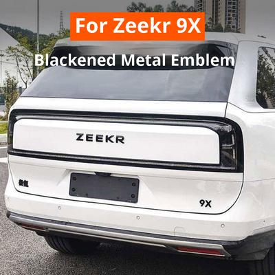 Для Zeekr 9X Blackout Наклейка на значок автомобиля Передний задний значок Матовая черная крышка Спортивный стиль Металлические аксессуары для модификации
