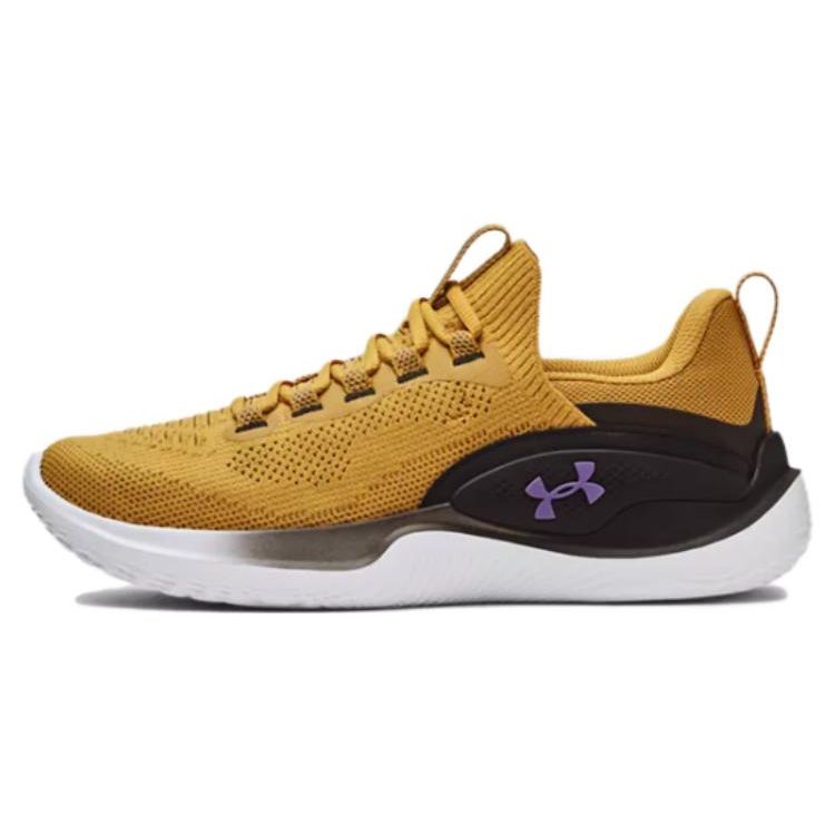 Under Armour Flow Dynamic Gilded Yellow Men Sneakers Black Retro-Purple 3026106-700