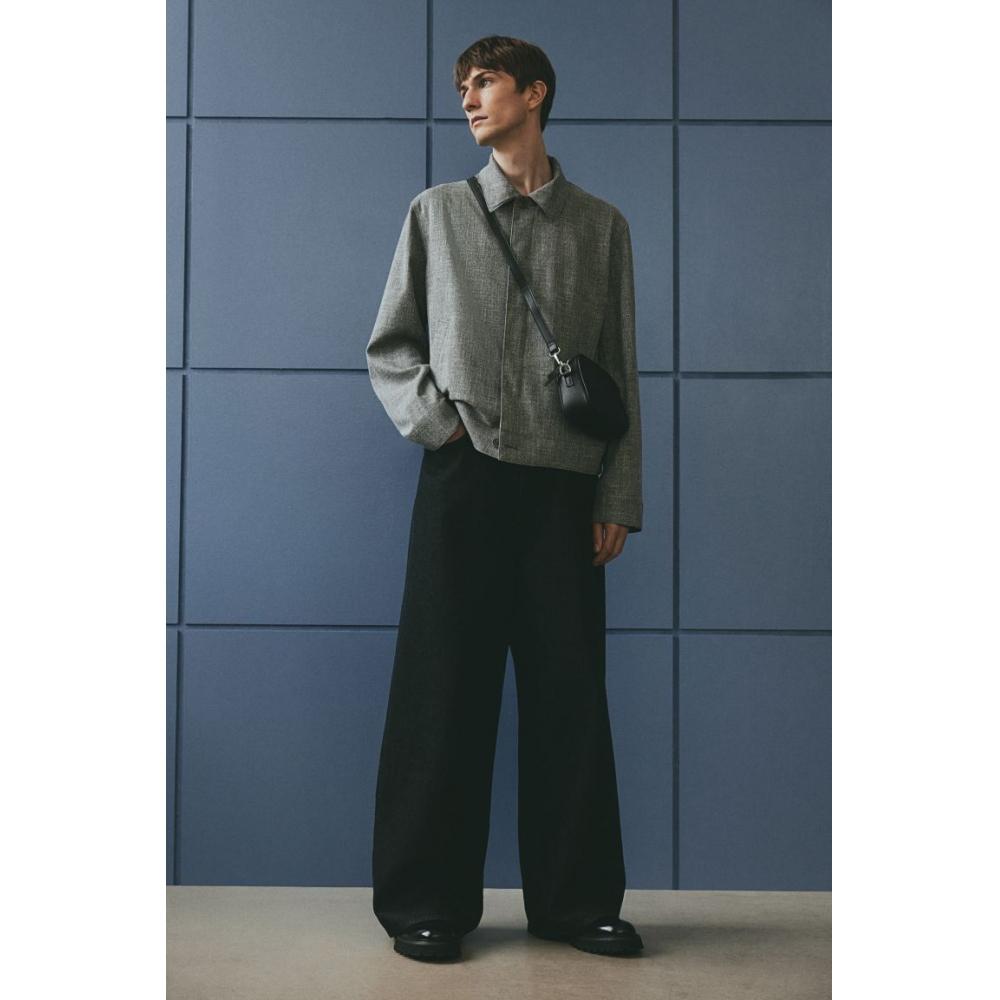 Куртка-рубашка HM Regular Fit Grey Melange