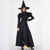 Halloween Adult Black Witch Magic Robe Masquerade Cosplay Costume