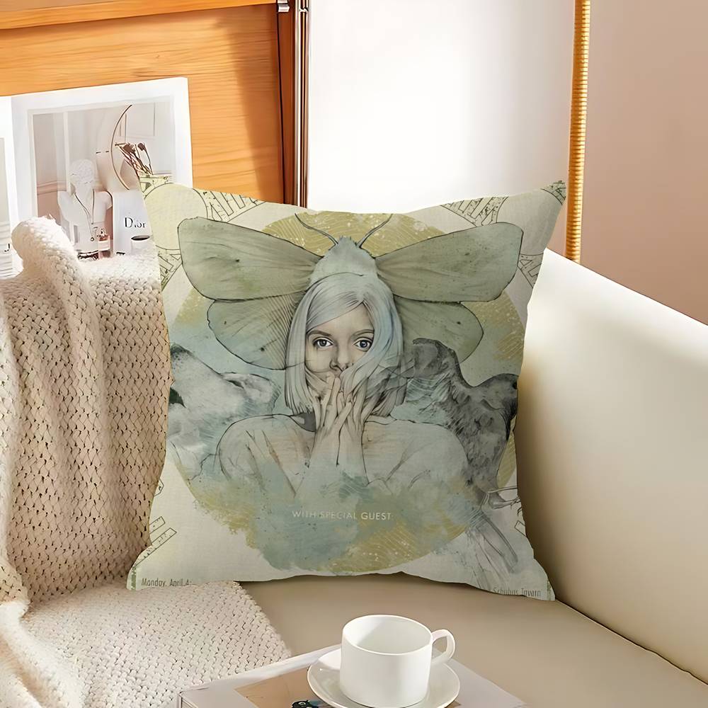 Hot Singer A-Aurora A-Aksnes Pillow Cover Sofa Cushion Cover Home Room Decoration Children Gift