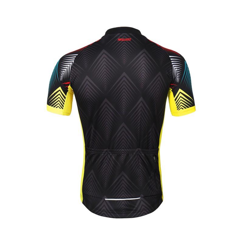 Mens Cycling Jersey Set Quick-Dry Breathable Short Sleeve Bike Outfit Mountain Road Riding