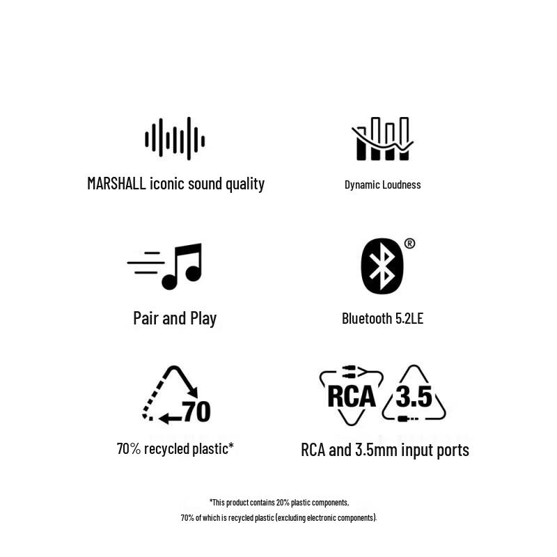 Marshall Беспроводная Bluetooth-колонка Stanmore III, штекер CN (адаптер в комплекте)