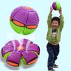 Ball Saucer Flying Deformation Bouncing Music Lights Kid Toy Pet Outdoor