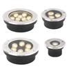 Thin Waterproof Led Light Garden Underground 1W 3W 6W 9W Ip67 Outdoor Buried Garden Path Spot Recessed Inground Lighting