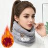 Autumn and Winter Thickened Fleece Plush Neck Warmer for Men and Women Cold Proof Full Face Riding Mask Christmas Gift