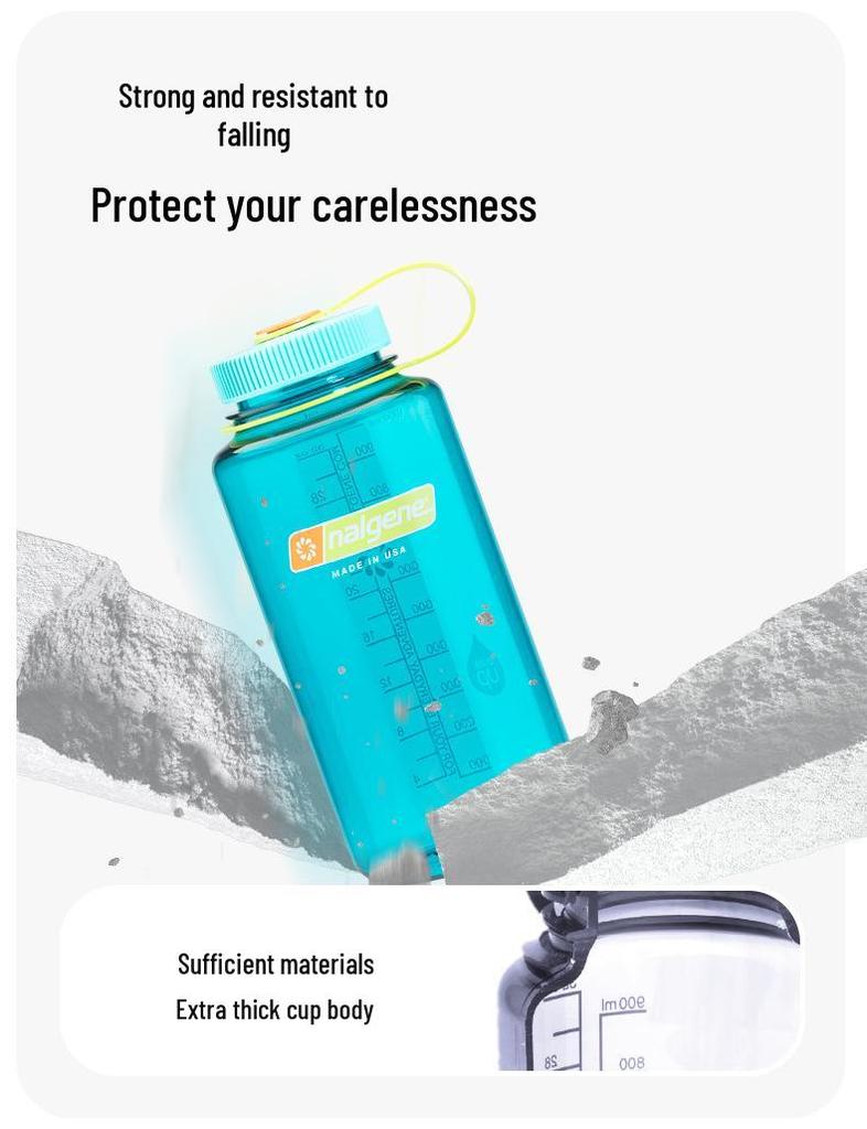Nalgene Outdoor Sports Water Bottle, Large Capacity Portable Kettle for Men & Women, Fitness Space Cup for Summer.