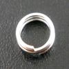 200 шт. 5, 6, 7, 8, 10, 12 мм, металлическое двойное кольцо, разделенное кольцо для прыжка, кольцо для прыжка, посеребренное