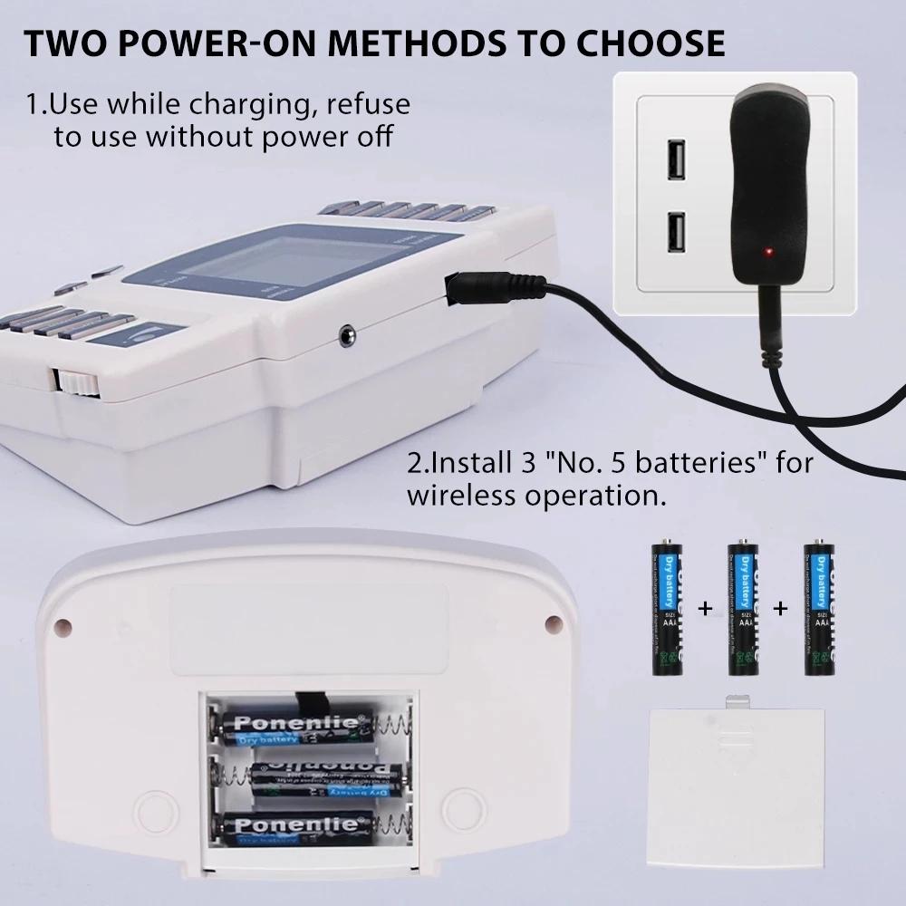 8 Modes Full Body Tens Muscle Electrostimulator EMS Electronic Pulse Massager Acupuncture Digital Meridian Physiotherapy Machine