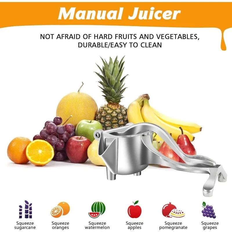 Manual Citrus Juicer Hand Press for Lemon Orange-Al+alloy Fruit Squeezer Tool, Kitchen Bar Accessories Efficient Juice Extractor