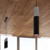 Lampa Wisząca Borigio 1 Gu10 Czarny  Beton Sollux Sl.0650