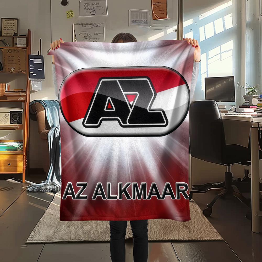 AZ Alkmaar poster FlAannel Blanket, High quality Comfortable for All Seasons, Home Decor, Warmth and Comfort