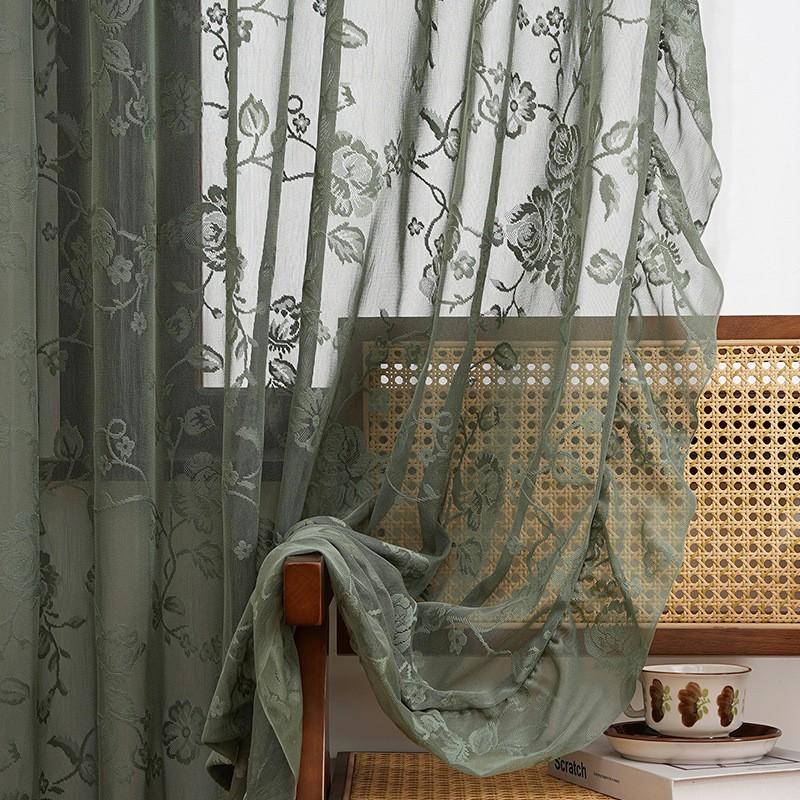 French Lace Sheer Curtain Bedroom Living Room Balcony 2026 Season