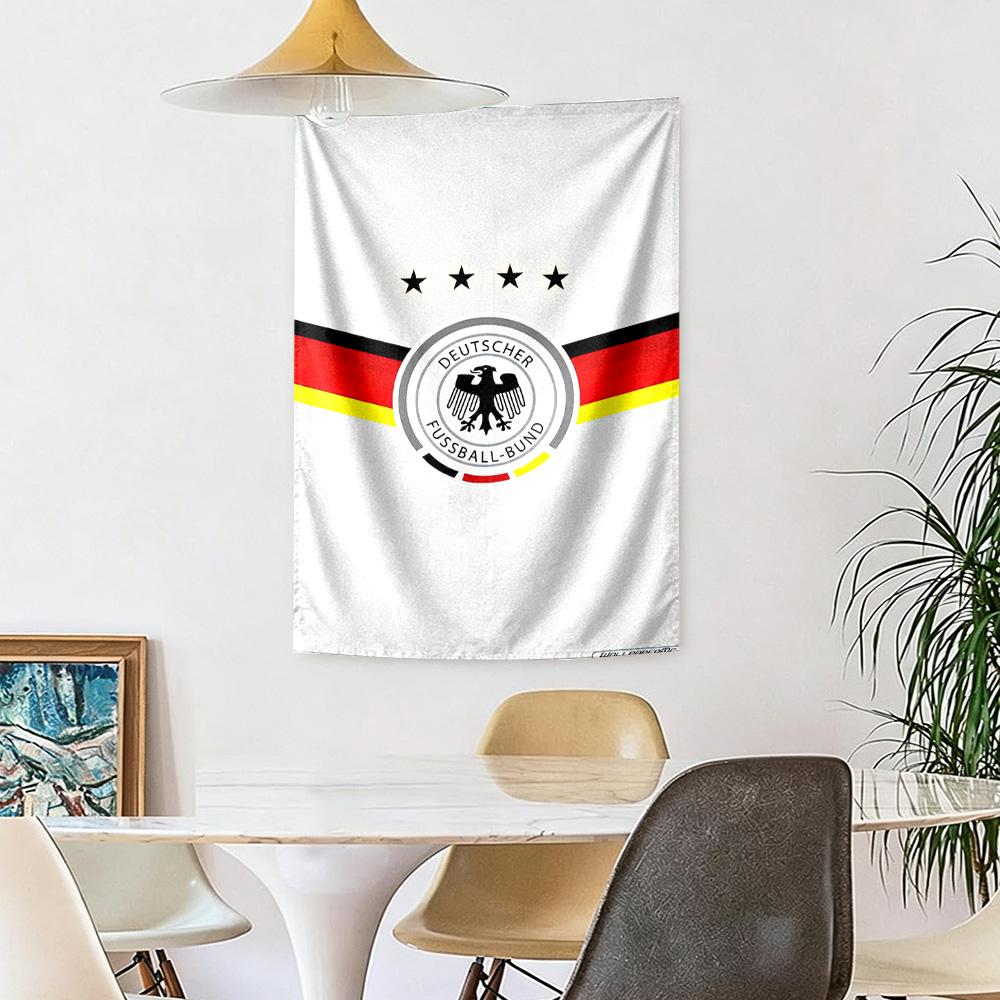 Deutscher Fussballbund Style Wall Decor Tapestry Art For Pet Memorial Birthdaywedding Party Backdrop Family Gift