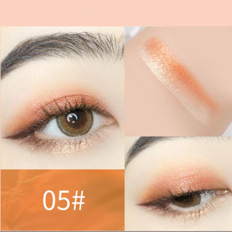 Новый бархатный стик для теней 2 в 1, ленивый макияж глаз, двойной градиент, профессиональные водостойкие мерцающие металлические тени для женщин