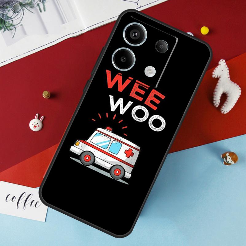 Ambulance EMS EMT Paramedic Case For Xiaomi Redmi Note 13 12 11 8 9 10 Pro Note 12S 11S 10S Redmi 12 10C 12C 13C Cover