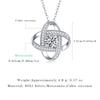 Moissanite Pendant Necklace Clavicle Chain Fashion Jewelry Women