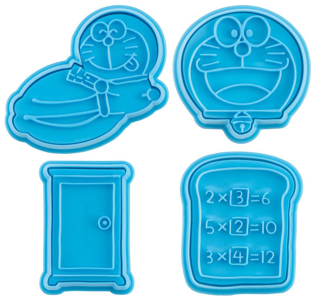Skater Stamp Cookie Bread Set of Cutter, Cutter, "I'm Doraemon" Sanrio, 4, CSM1-A