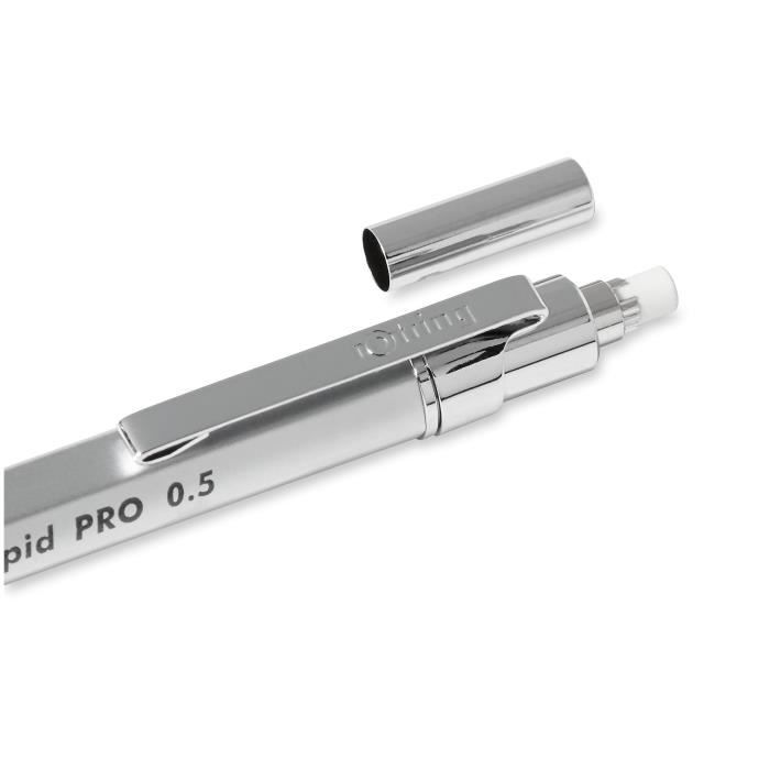 Porte mine mécanique rOtring Rapid PRO, 0,5 mm, argent chromé (1904255)