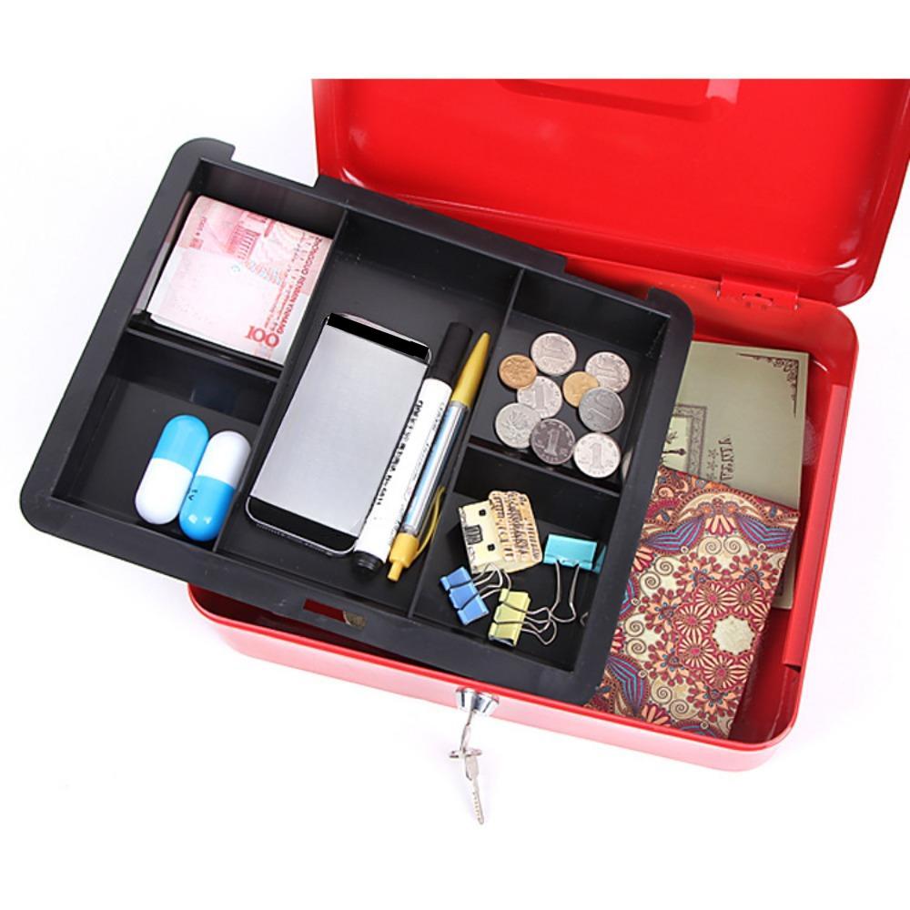 Утолщенная металлическая копилка, креативная копилка, копилка для ключей, копилка с паролем, переносная копилка, запираемый кассовый ящик, небольшая сортировочная коробка