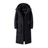 Winter Thick Men Women Down Jacket Fashion Hooded X-Long Warm Duck Down Coat High Quality Brand Clothing Plus Size
