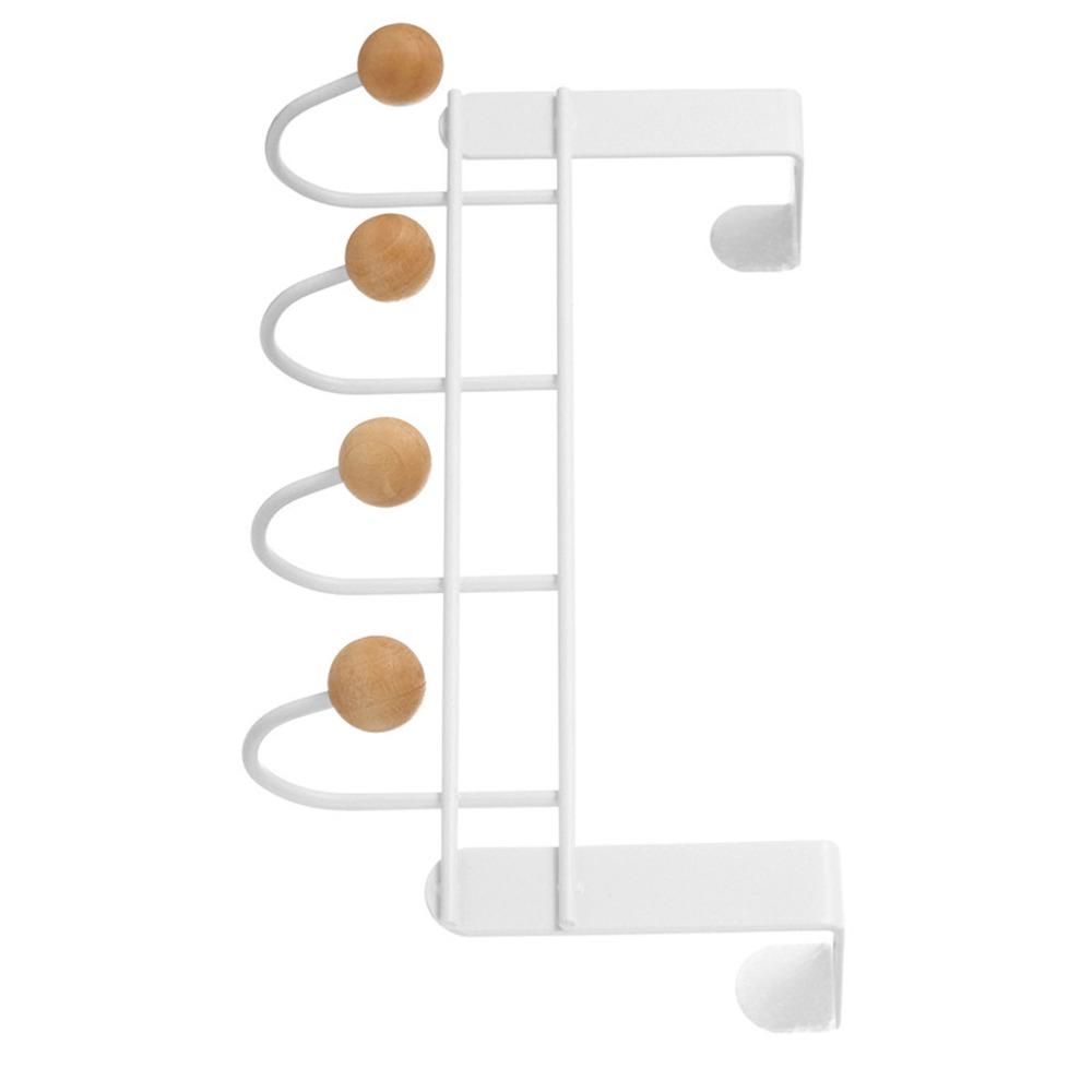 Iron Back Door Hooks White Door Towel Hanger Bathroom Accessories Door Hanger Rack Home Storage