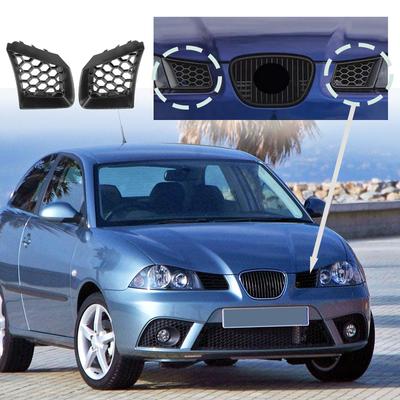 2 шт. Черная сетка-решетка переднего бампера, сотовая решетка для Seat Ibiza Cordoba 6L 2002 2003 2004 2005 2006 2007 2008 2009