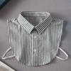 Children Striped Fake Collar for Boys Suit False Collar Removable Blouse Half Shirt Kids Lapel Detachable Faux Col