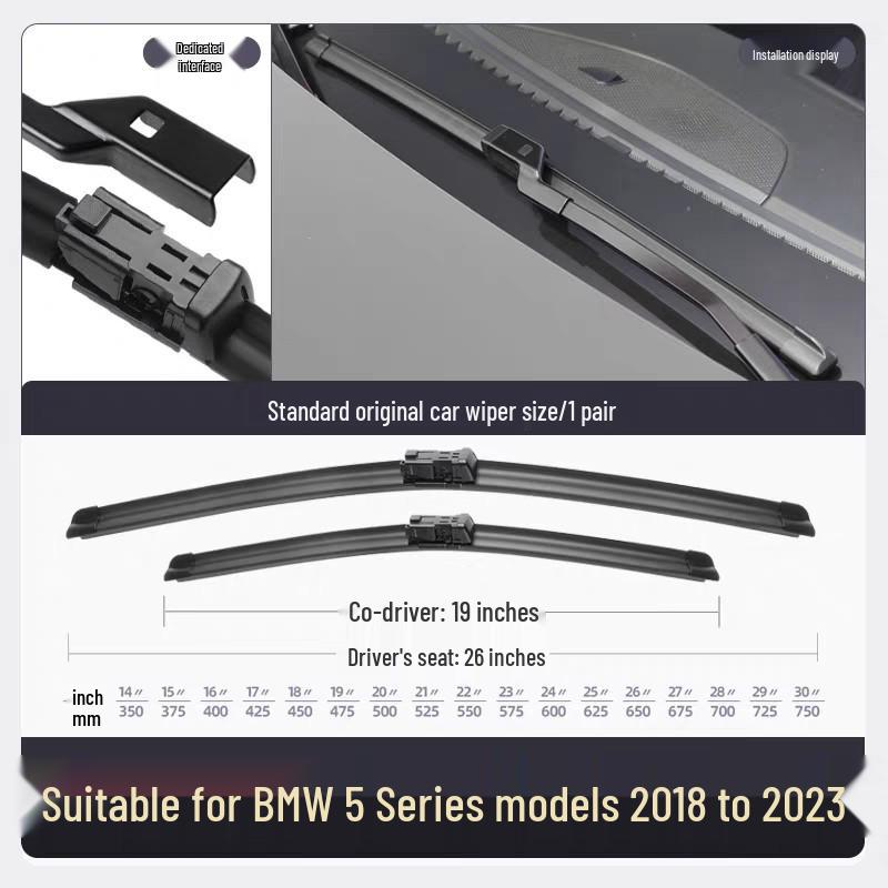 Безкаркасная щетка стеклоочистителя для BMW 5 серии (2014-2022 гг.) - Спорт, Бесплатная доставка