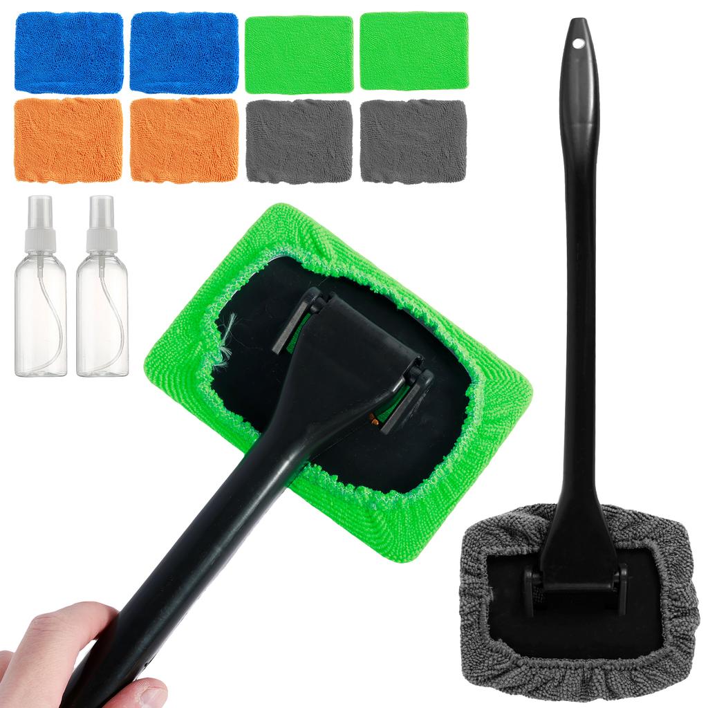 Car Windshield Cleaning Tool Strong Absorbent Window Cleaner with 180° Rotating Cleaning Head Car Cleaning Windscreen Cleaner