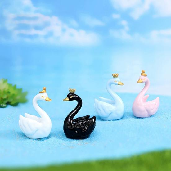 4 цвета лебедя орнамент ручной работы красивая настольная статуя феи